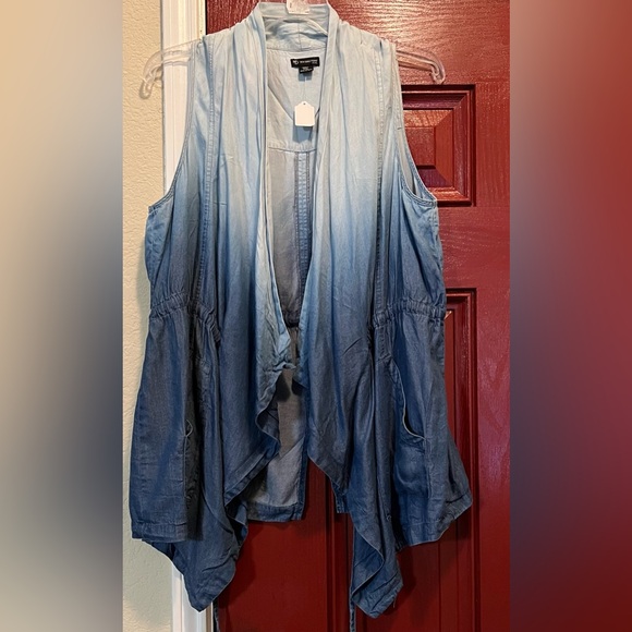 New Directions Denim Cardigan Petite - Picture 1 of 3